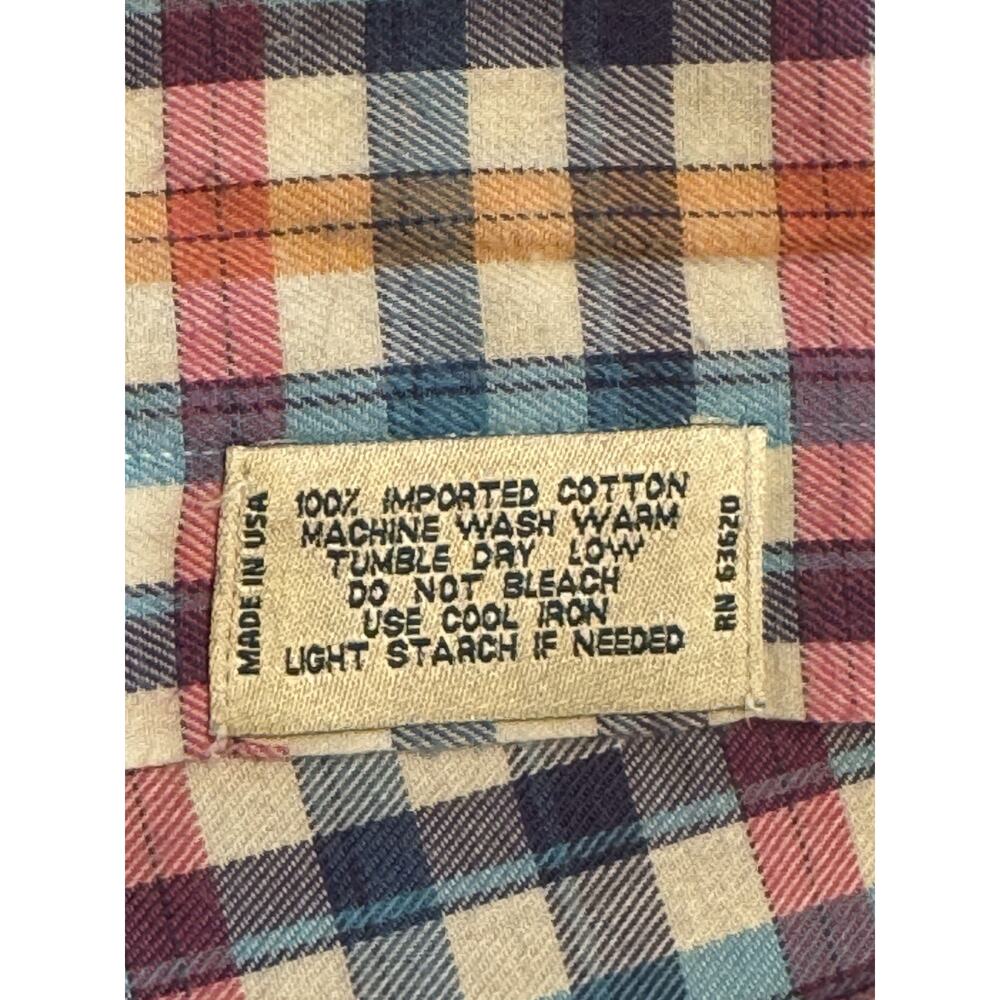 Medium Gitman Bros Colorful Checkered Soft Cotton… - image 5